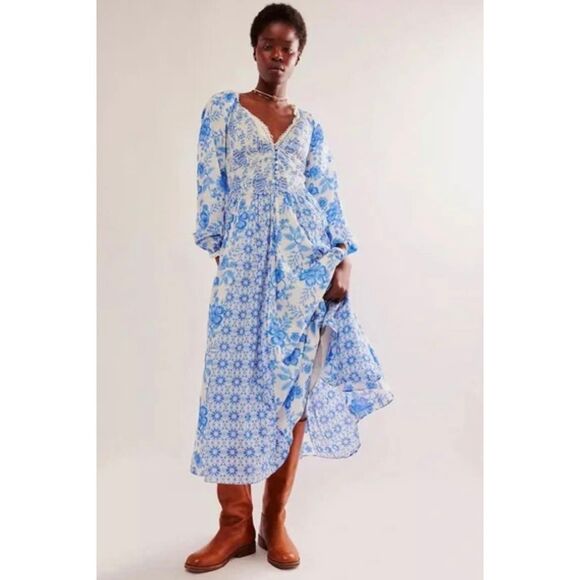 Free People A New Way Maxi Size L - Picture 1 of 9